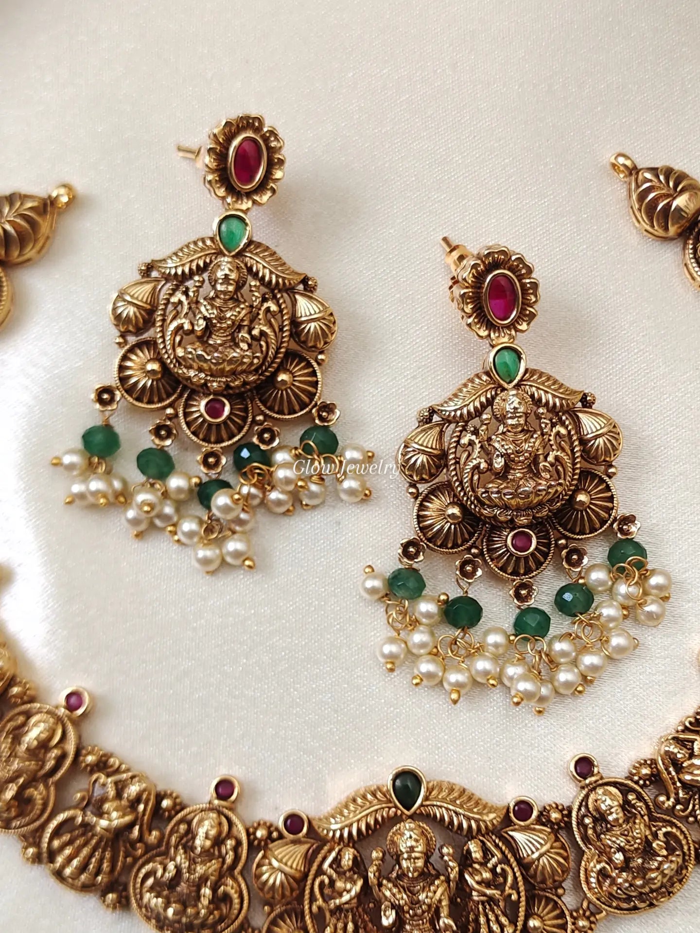 Premium Quality Gold-Alike Lakshmi Necklace