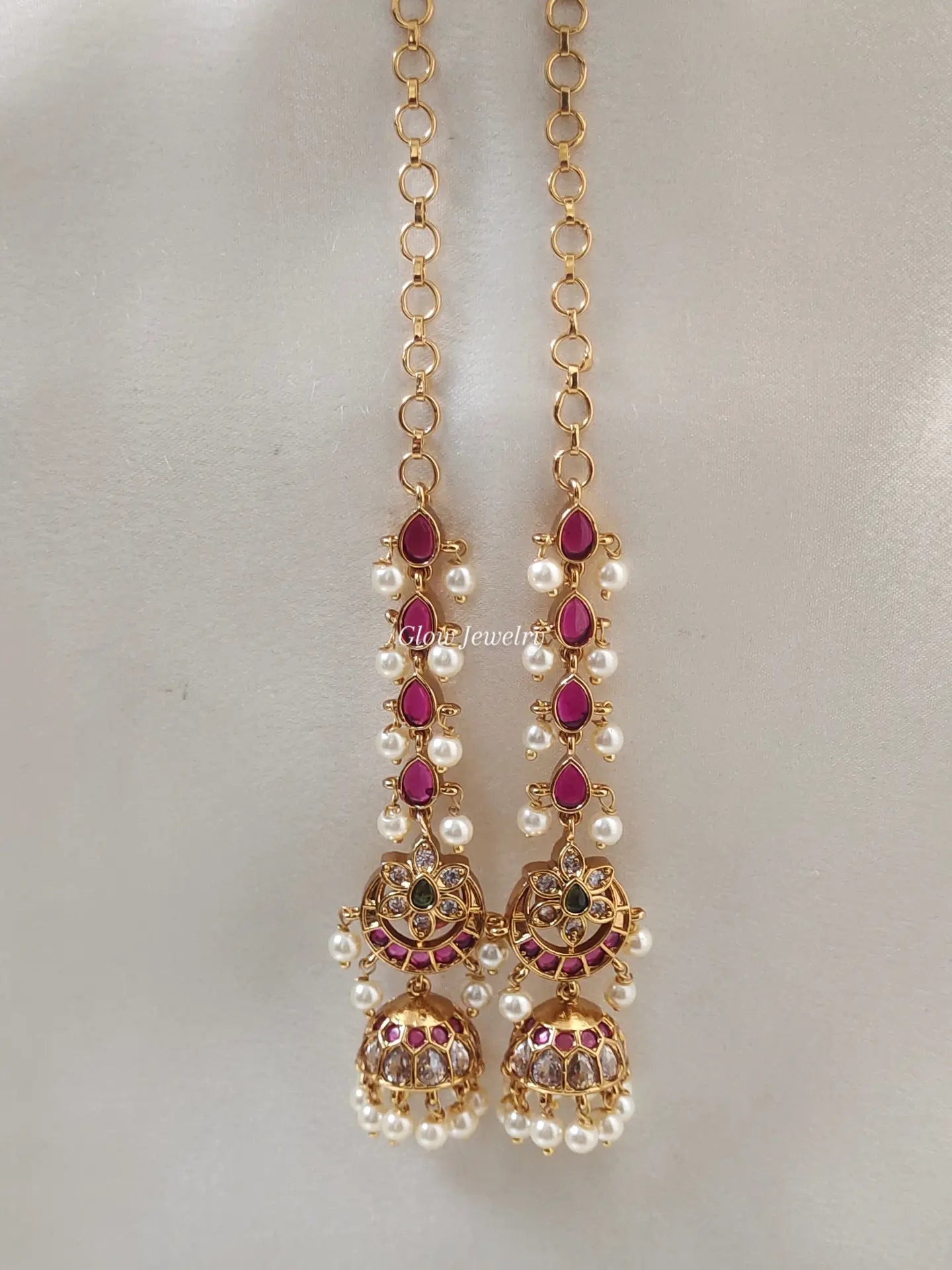 Premium Quality Kemp Stone Jumka with Maatil