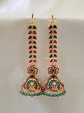 Premium Quality Jadau Bridal Jumka with Jadau Maatil