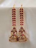 Premium Quality Jadau Bridal Jumka with Jadau Maatil