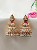 Premium Quality Bridal Lakshmi Elephant Design Jadau Jumka