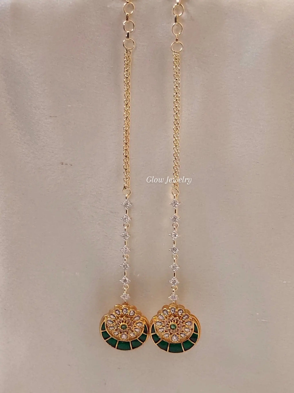 Premium Quality Jadau Stud with AD Stone Maatil