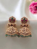 Premium Quality Bridal Peacock Design Jadau Jumka
