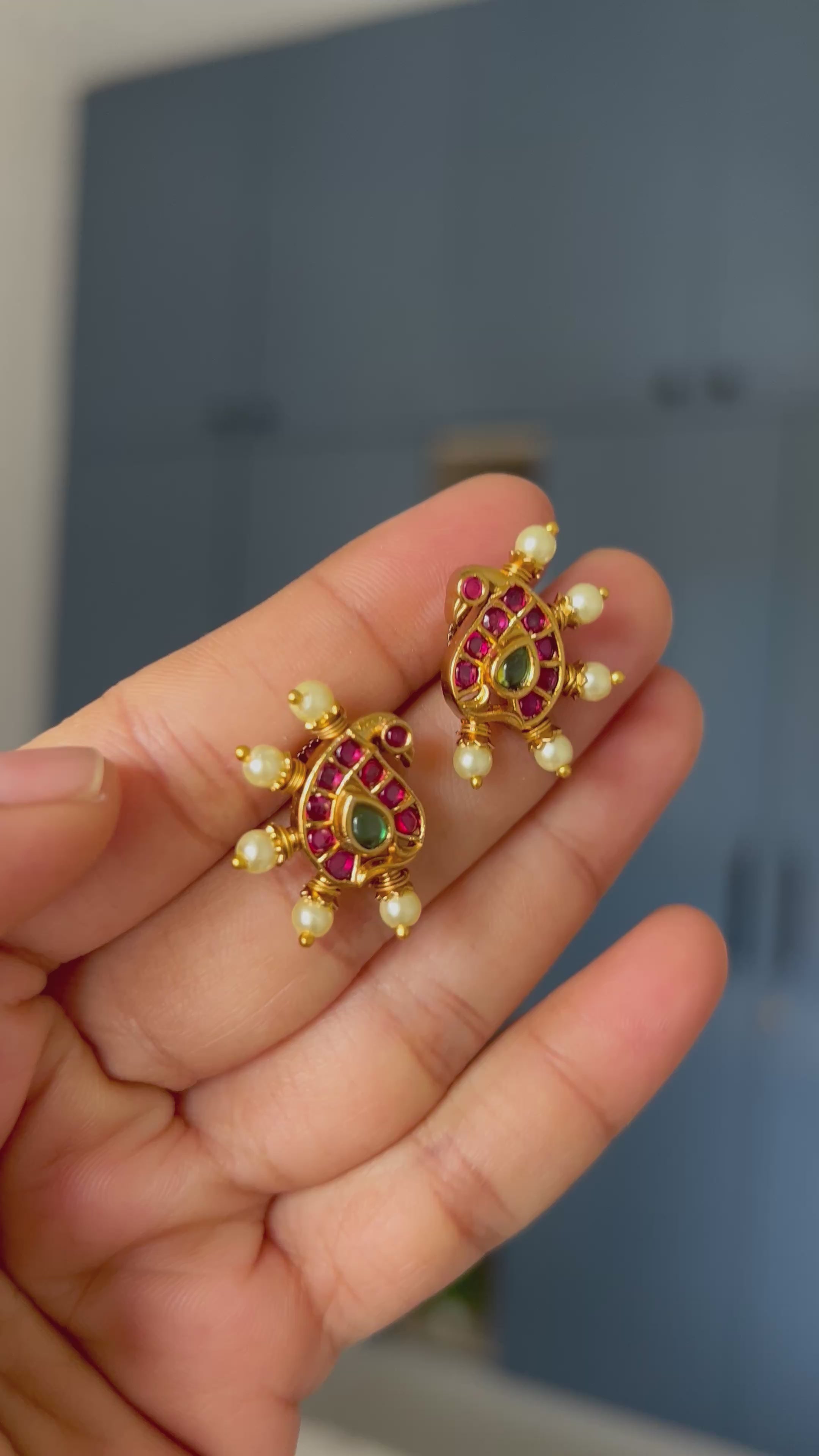 Premium Quality Kempu Studs