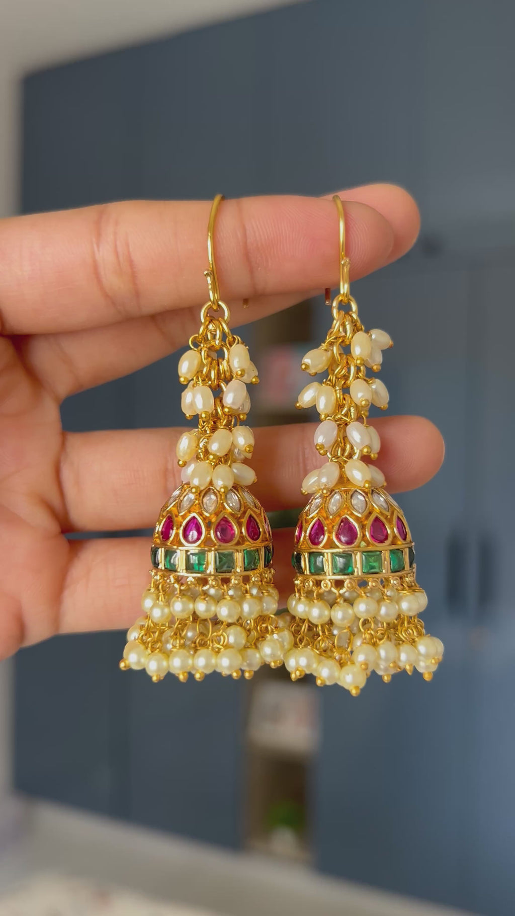 Premium Quality Hanging Kemp Stone Jumka