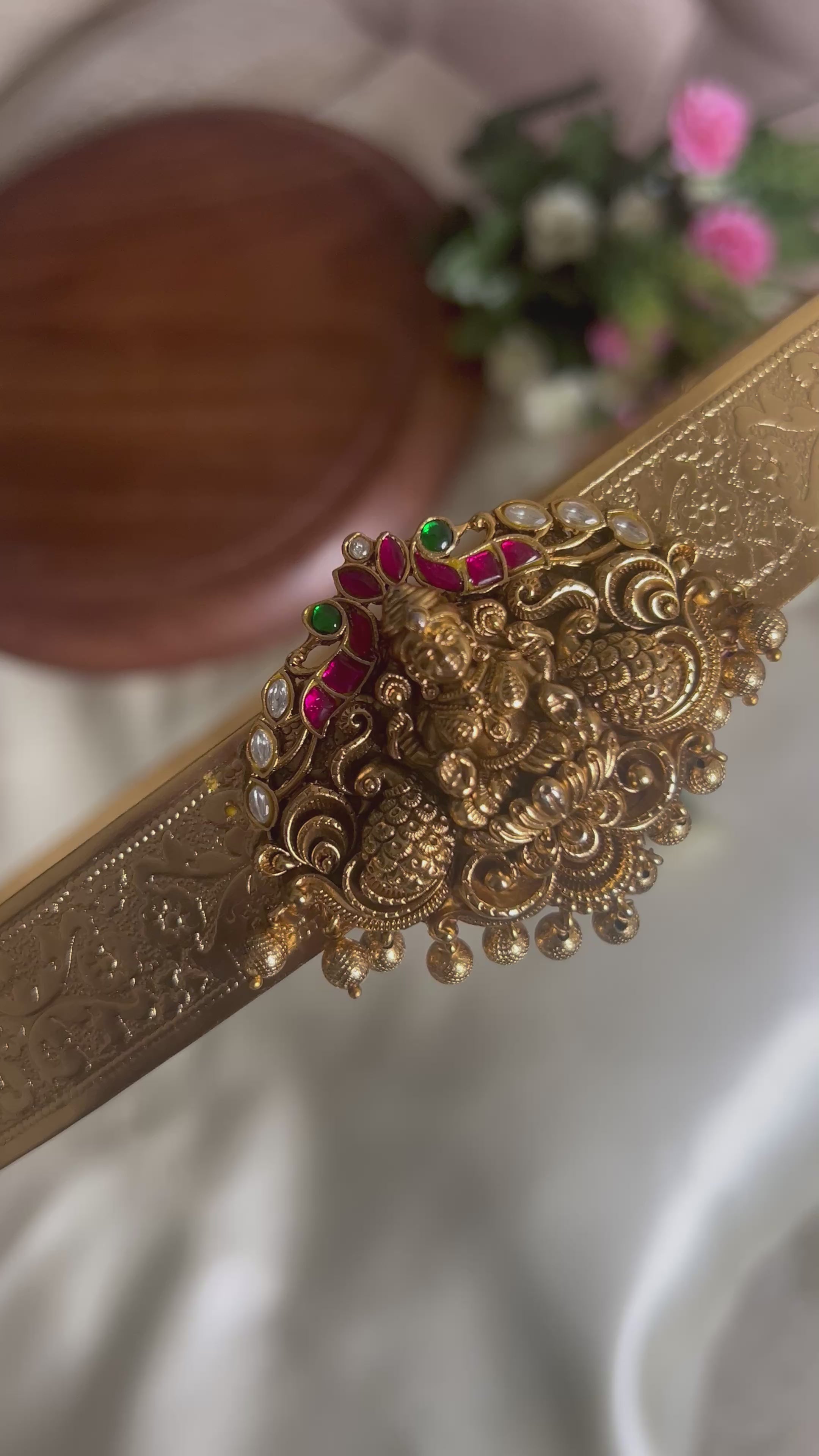 Premium Quality Lakshmi Jadau Hipbelt