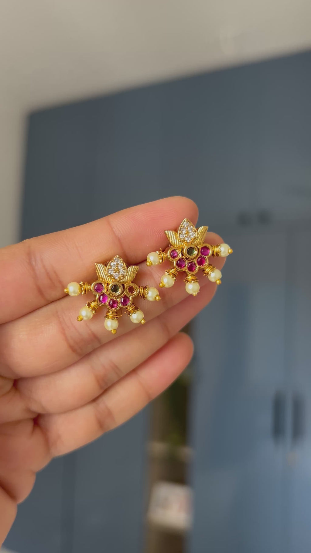 Premium Quality Kempu Studs