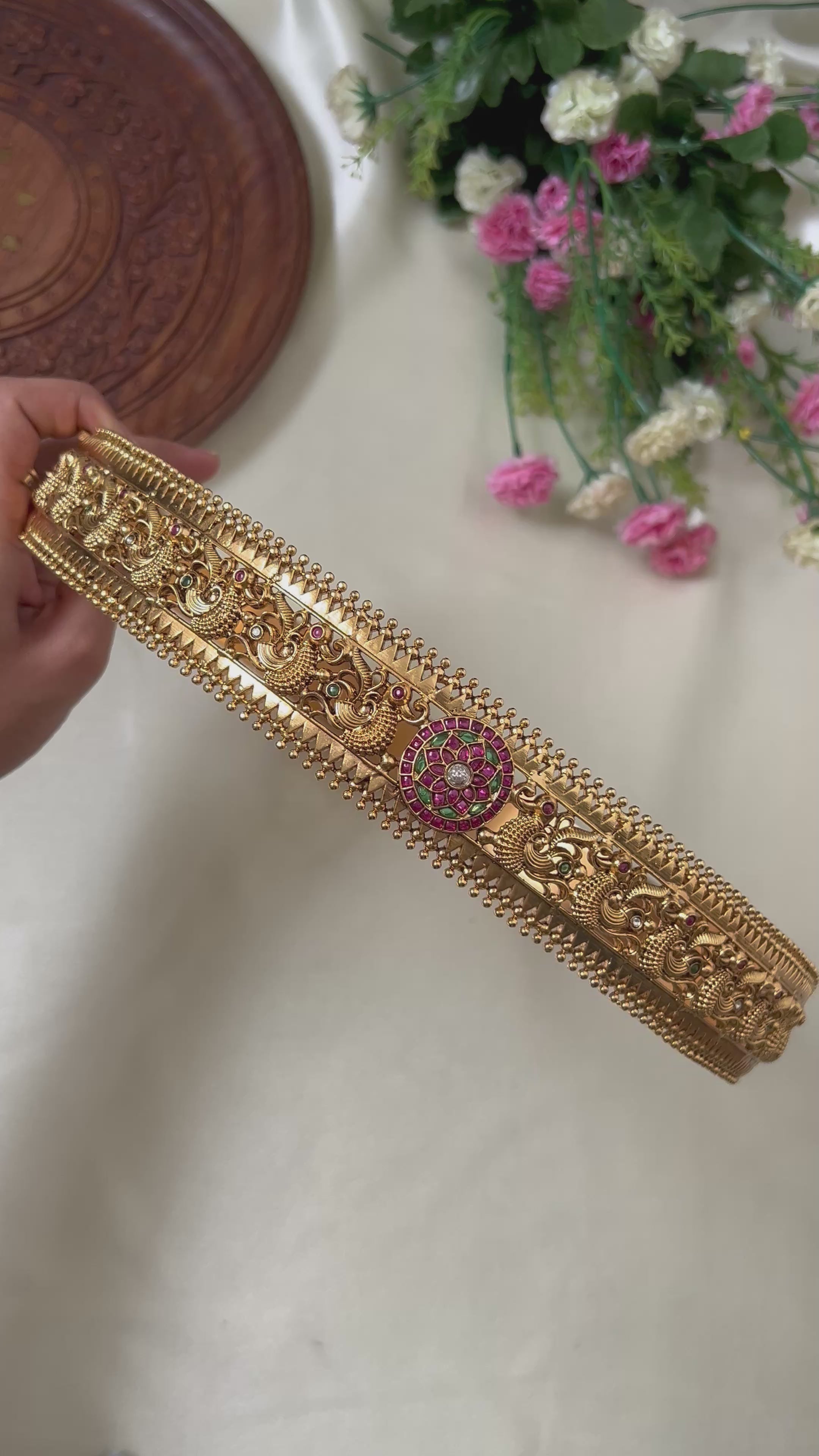 Premium Quality Peacock Kemp Stone Hipbelt