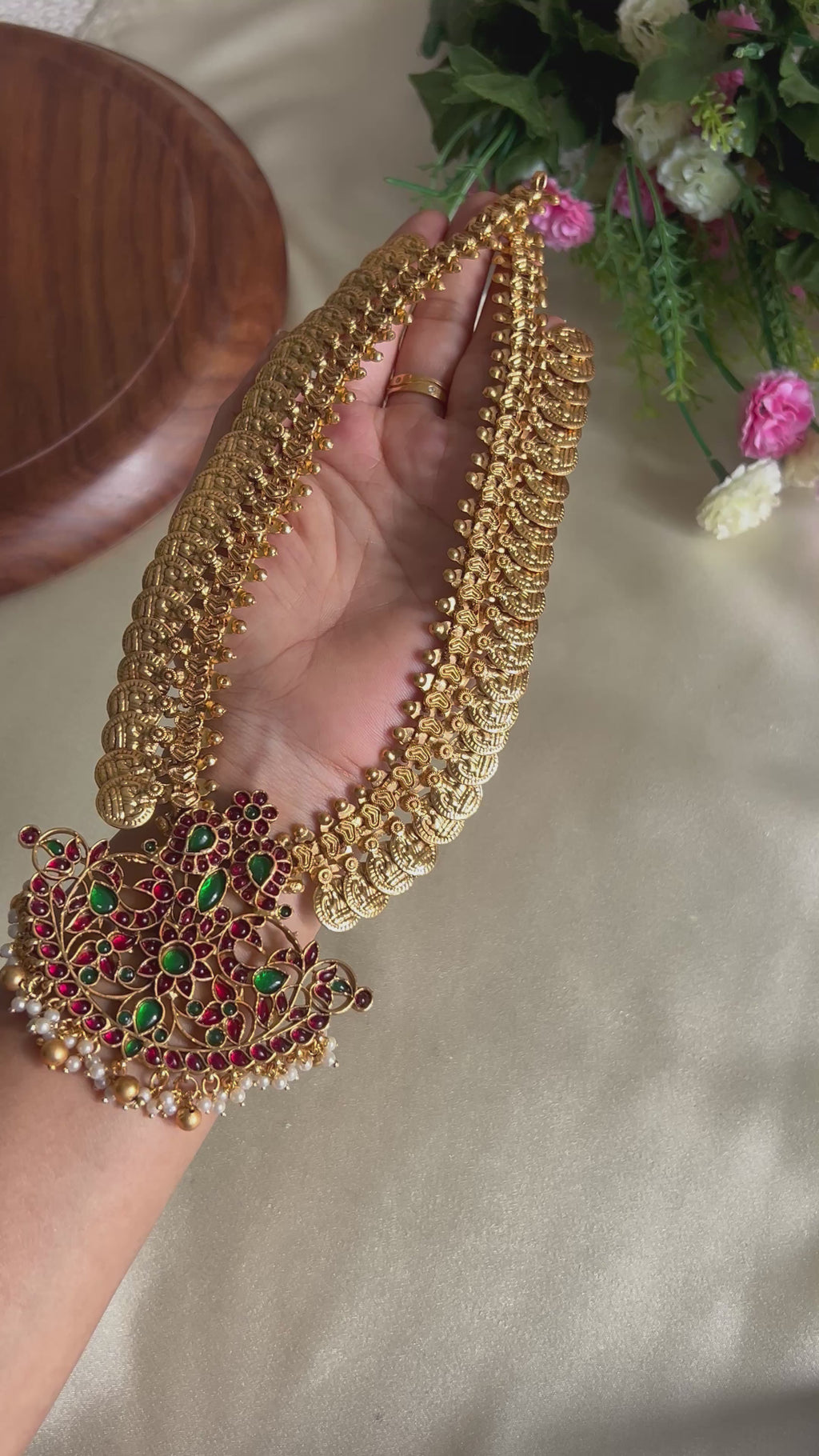 Premium Quality Matt Finish Lakshmi Kasu Haram