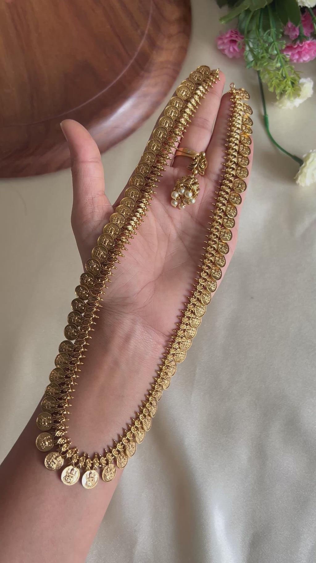 Premium Quality Matt Finish Lakshmi Kasu Haram