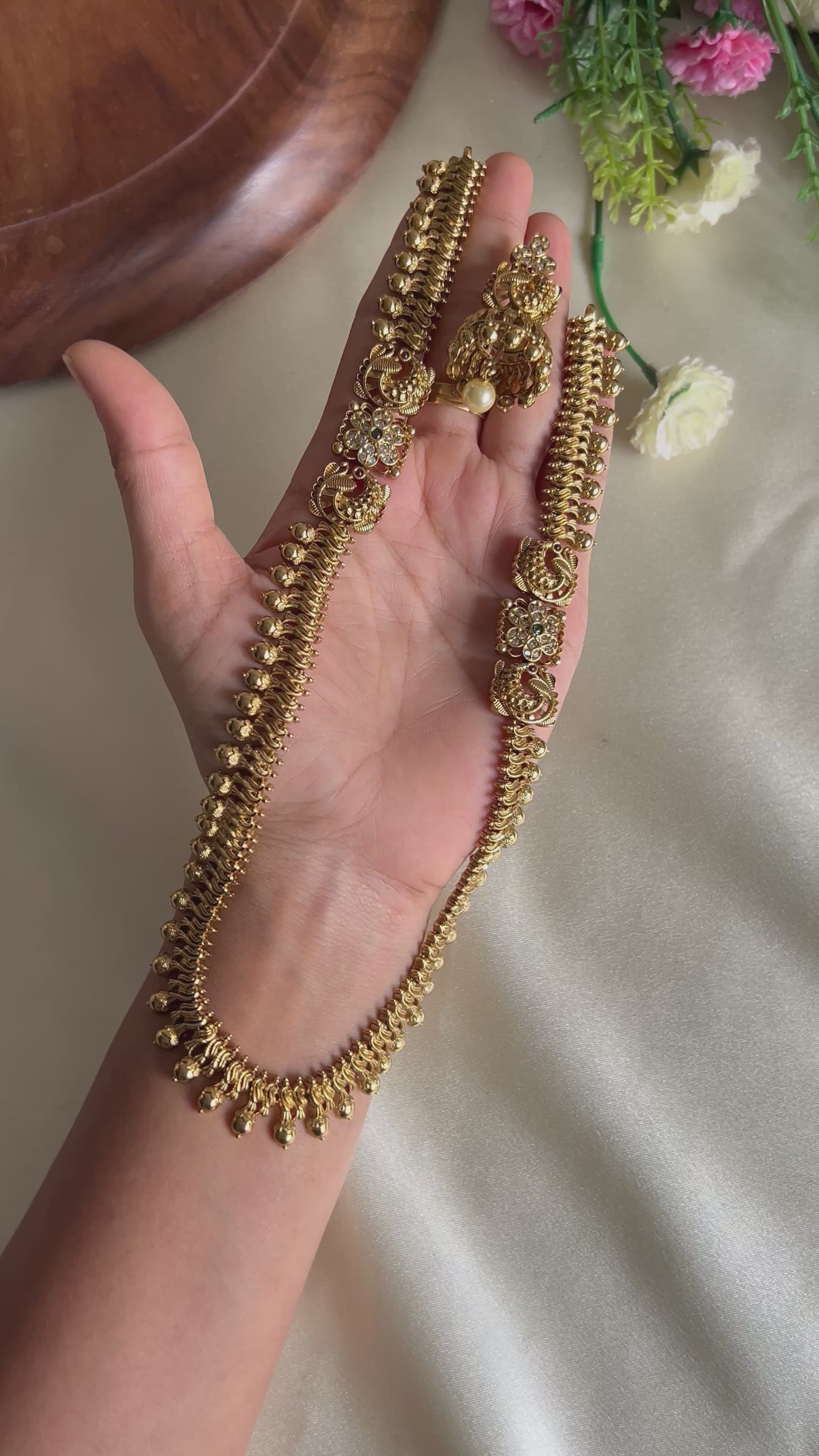 Premium Quality Matt Finish Peacock Design Haram
