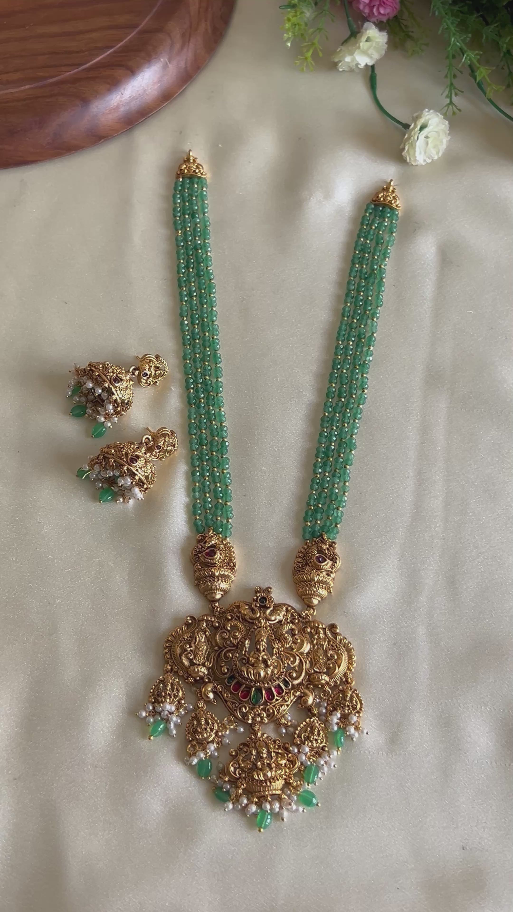 Premium Quality Sea Beads Lakshmi Haram