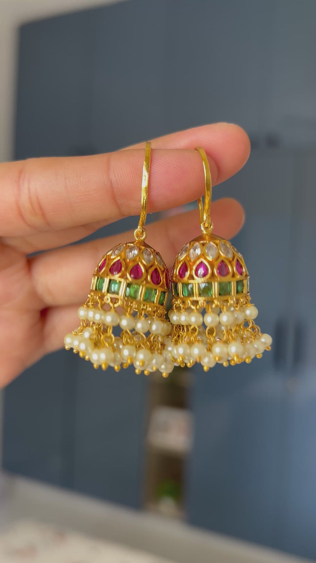 Premium Quality Hanging Kemp Stone Jumka