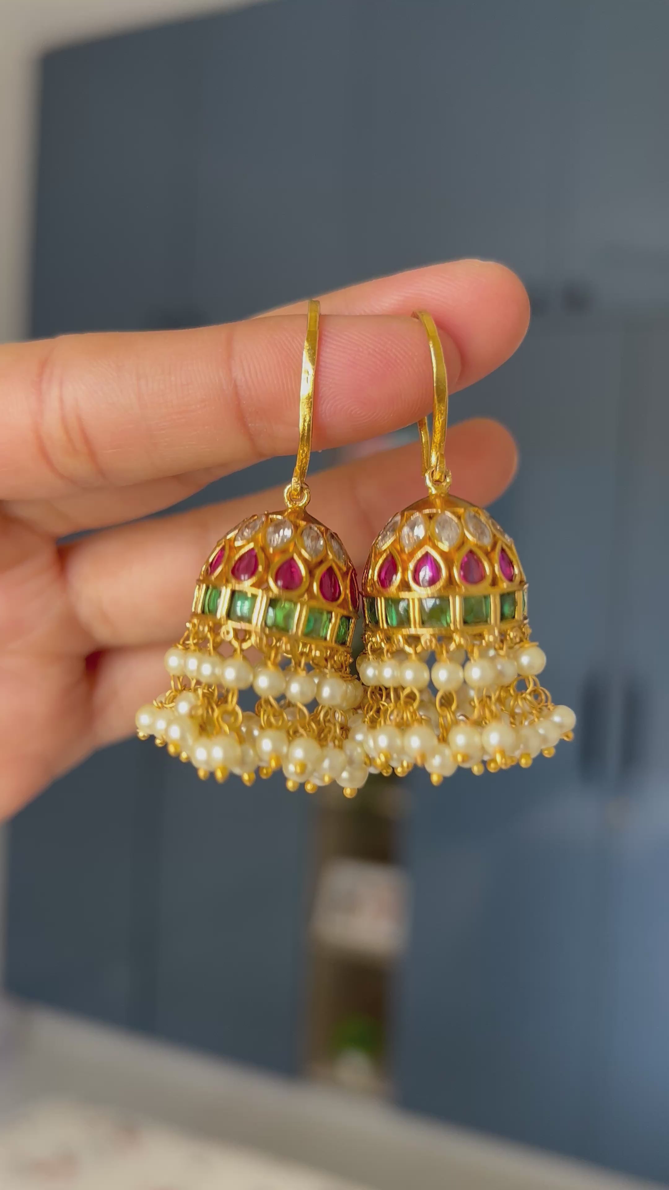 Premium Quality Hanging Kemp Stone Jumka